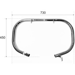 CHROME ENGINE GUARD WESTLAND HONDA VT 750 C4 RC50 SHADOW 04-13