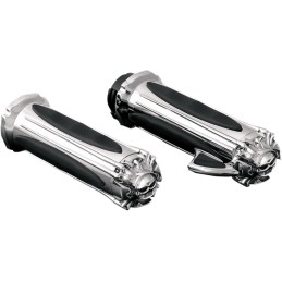 GRIPS KURYAKYN PREMIUM ZOMBIE CHROME HARLEY DAVIDSON SOFTAIL M-EIGHT 18-24