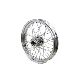 WHEELS REPLACEMENT LACED FRONT 40 SPOKES 21" x 3.25" NO ABS CHROME HARLEY DAVIDSON FLH TOURING 00-07