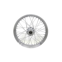 WHEELS REPLACEMENT LACED FRONT 40 SPOKES 21" x 3.25" NO ABS CHROME HARLEY DAVIDSON FLH TOURING 00-07