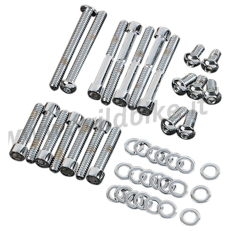 JEU DE BOULONS COUVERCLE PRIMAIRE ET D'EMBRAYAGE HARLEY DAVIDSON DYNA/SOFTAIL 99-06