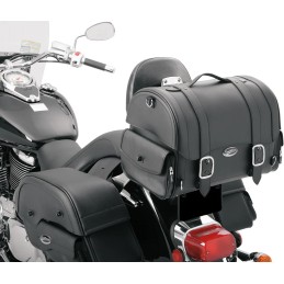 SADDLEBAGS AND TAIL BAG KIT CLASSIC EXPRESS LARGE LEATHER FOR MOTORCYCLES AND HARLEY DAVIDSON