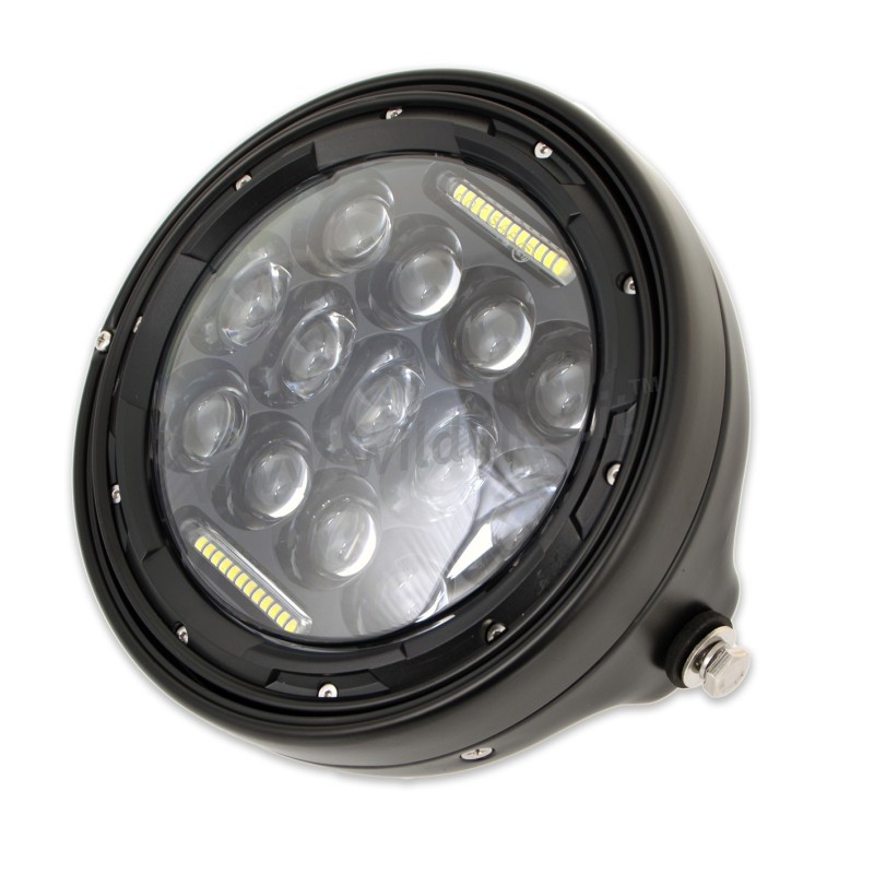 FARO FANALE ANTERIORE OMOLOGATO 7.7" 200 MM SUPERLIGHT 15 LED PER MOTO