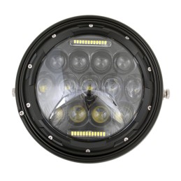 15 LED HEADLIGHT EU APPROVED 7.7" 200 MM SUPERLIGHT FOR MOTORCYCLE