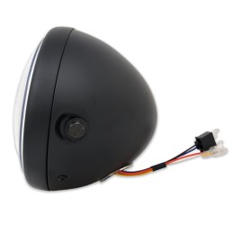 FARO FANALE ANTERIORE OMOLOGATO 7.5" 190 MM SUPERLIGHT ANGEL EYE LED PER MOTO