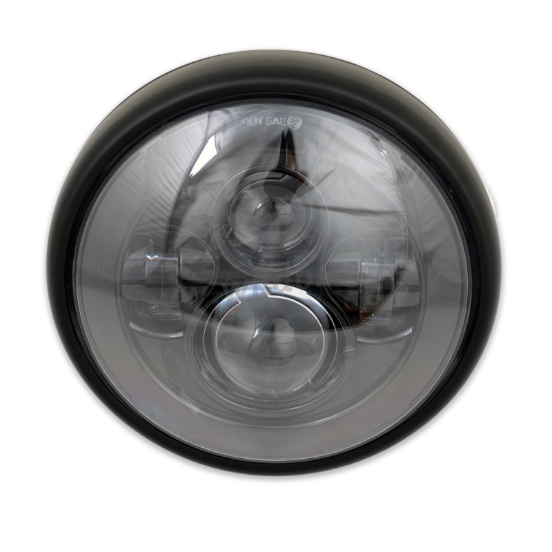 FARO FANALE ANTERIORE OMOLOGATO 7.5" 190 MM SUPERLIGHT LED PER MOTO