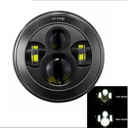 SCHEINWERFER LED 7.5" 190 MM EU ZUGELASSEN SUPERLIGHT MOTORRAD