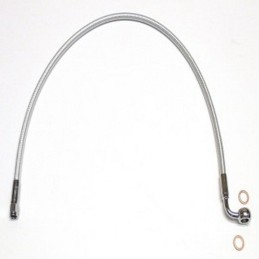 FRONT UPPER BRAKE LINE STAINLESS STEEL STERLING CHROMITE® II HARLEY DAVIDSON XL SPORTSTER 883R/1200S 96-03