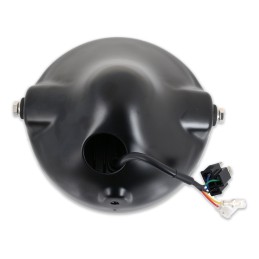 FARO FANALE ANTERIORE OMOLOGATO 7.7" 200 MM 13 LED ANELLO ANGEL EYE PER MOTO