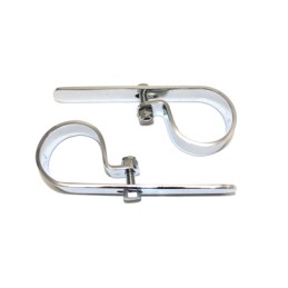 COLLIERS D'ÉCHAPPEMENT P-CLAMP UNIVERSELS ROBUSTES 1 7/8 "POUR SILENCIEUX MOTO