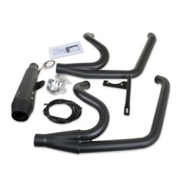 SCARICO MARMITTA MCJ 2IN1 MEGAFONO CORTO NERO HARLEY DAVIDSON FXD DYNA 06-17