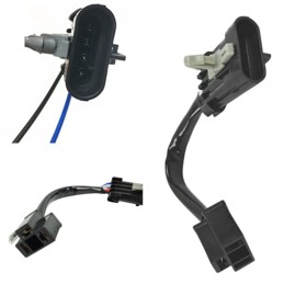 BLACK HEADLIGHT BODY LED KIT EU APPROVED HARLEY DAVIDSON FLH FLT TOURING 94-17