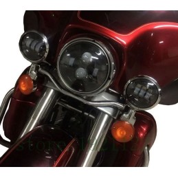 BLACK HEADLIGHT BODY LED KIT EU APPROVED HARLEY DAVIDSON FLH FLT TOURING 94-17