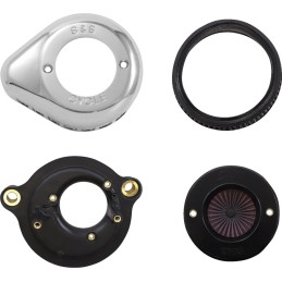 CHROME AIR CLEANER S&S STINGER™ HARLEY DAVIDSON FLH FLT TOURING M-EIGHT 17-24