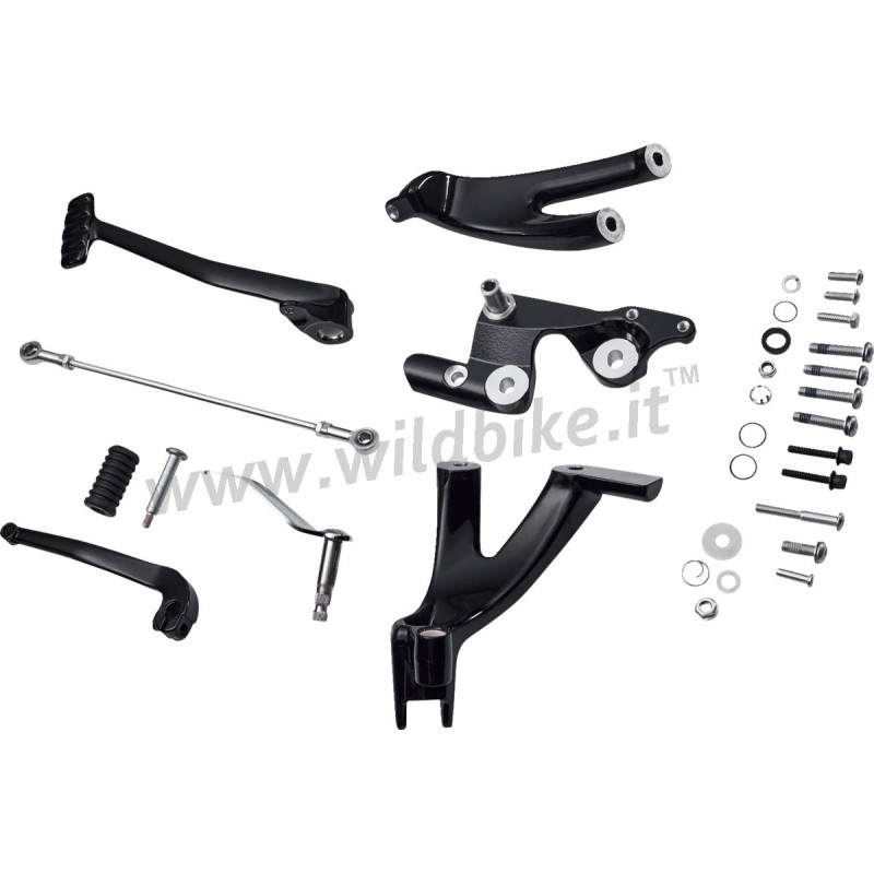 VORVERLEGTE FUSSRASTENANLAGE SCHWARZ OEM 50700060 HARLEY DAVIDSON SOFTAIL 2018-2024