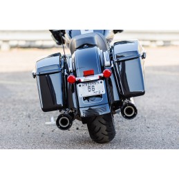 AUSPUFFANLAGEN S&S SLIP-ON 4.5" GNX VERCHROMT HARLEY DAVIDSON FLH/FLT TOURING 95-16