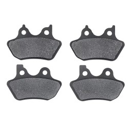 COMPLETE ORGANIC BRAKE PADS EBC KEVLAR KIT HARLEY DAVIDSON FXST FLST SOFTAIL 00-07