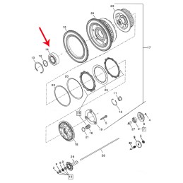 ROULEMENT DE MOYEU D'EMBRAYAGE HARLEY DAVIDSON FLH FLT TOURING 17-24