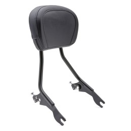 BLACK SISSY BAR BACKREST COBRA HARLEY DAVIDSON FLH FLT TOURING 09-24