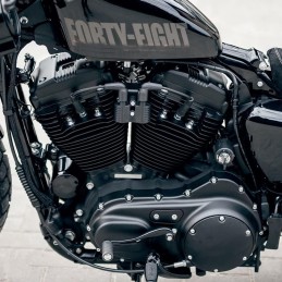 STAFFA SUPPORTO LATERALE NERA MOTORE HARLEY DAVIDSON XL SPORTSTER 04-21