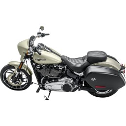 SEAT COMFORT 2-UP MUSTANG TOURING HARLEY DAVIDSON FLSB SOFTAIL SPORT GLIDE 18-24
