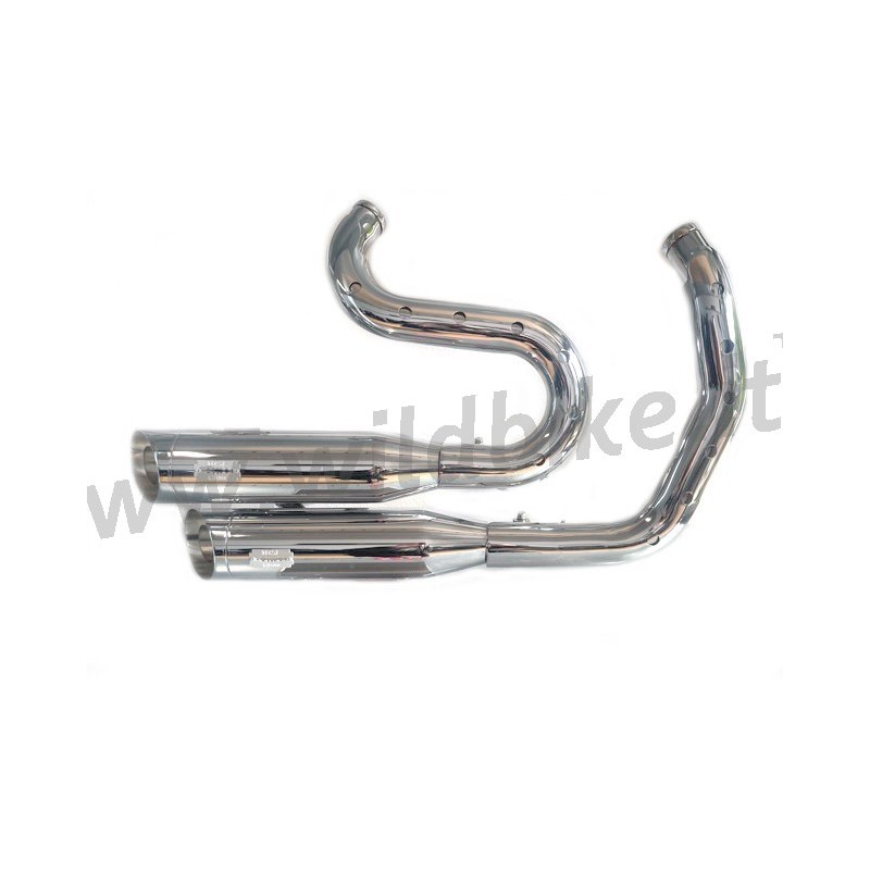 CHROME EXHAUSTS MUFFLERS MCJ BIG SHORT 90 EU APPROVED HARLEY DAVIDSON XL SPORTSTER 14-21