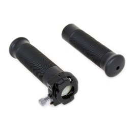 KIT GRIPS ANDERSON BLACK WITH SINGLE THROTTLE FOR HANDLEBAR 1" MOTORCYCLE
