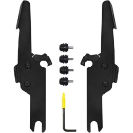 PARABREZZA MEMPHIS FATS DA 17" TRASPARENTE HARLEY DAVIDSON FLHRXS ROAD KING SPECIAL 17-24