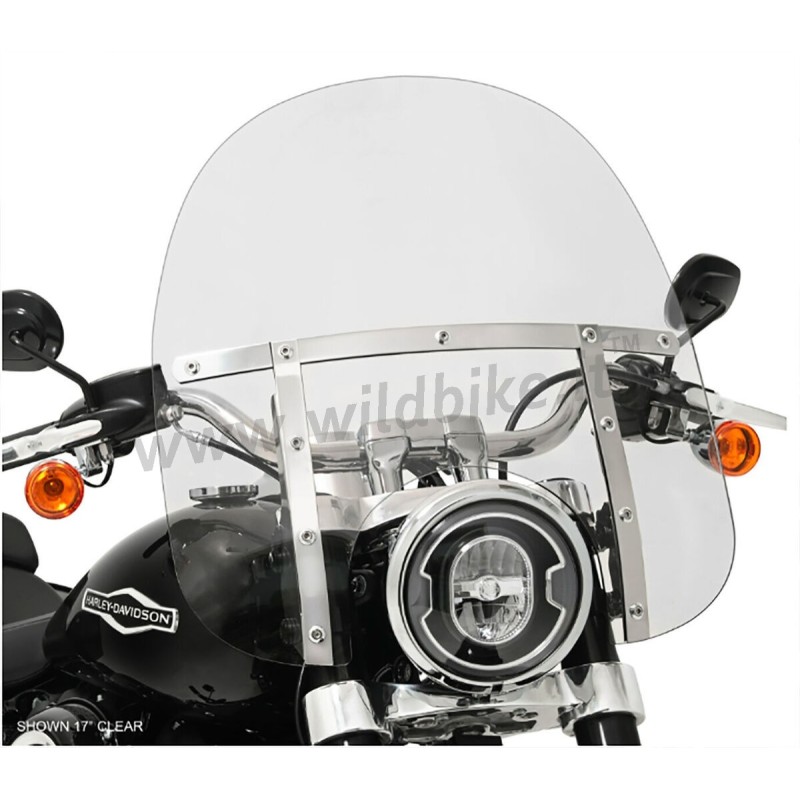 PARABREZZA MEMPHIS FATS DA 17" TRASPARENTE HARLEY DAVIDSON FLHRXS ROAD KING SPECIAL 17-24