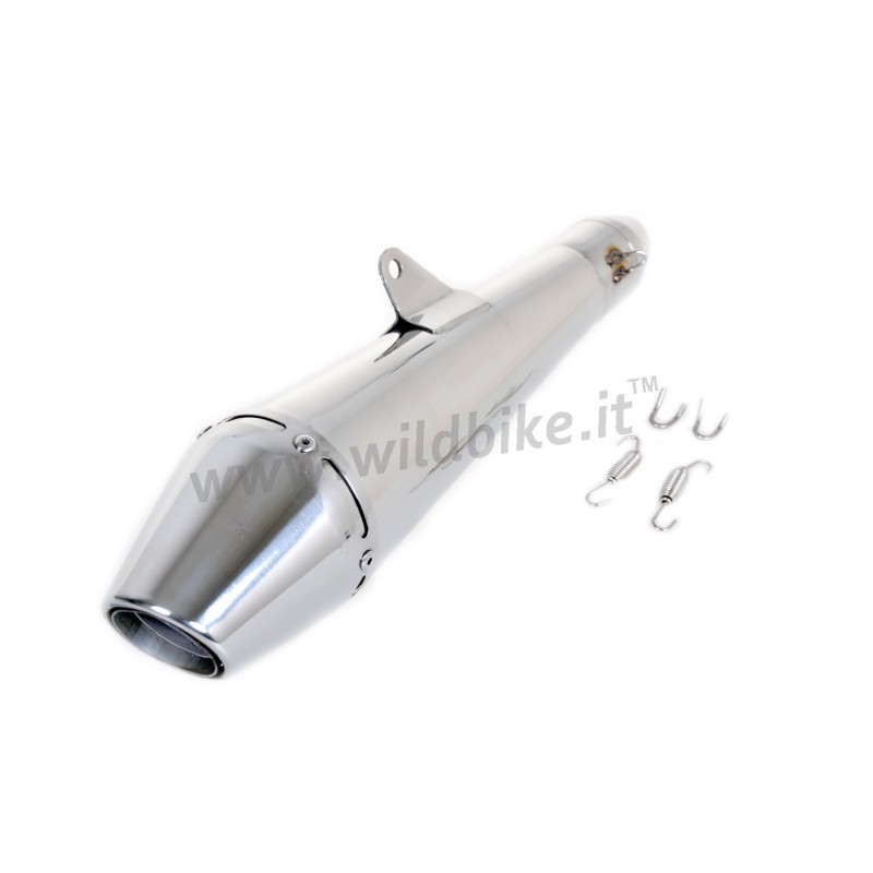 AUSPUFFSCHALLDÄMPFER INOX CONE STYLE 3 UNIVERSAL FÜR MOTORRÄDER