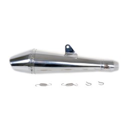 TERMINALE DI SCARICO MARMITTA INOX UNIVERSALE SLIP-ON CONE STYLE 3 PER MOTO