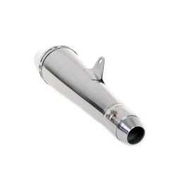 TERMINALE DI SCARICO MARMITTA INOX UNIVERSALE SLIP-ON CONE STYLE 3 PER MOTO