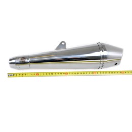TERMINALE DI SCARICO MARMITTA INOX UNIVERSALE SLIP-ON CONE STYLE 3 PER MOTO