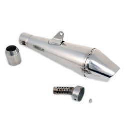 AUSPUFFSCHALLDÄMPFER INOX CONE STYLE 3 UNIVERSAL FÜR MOTORRÄDER