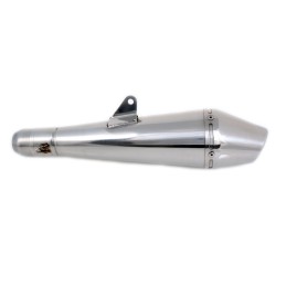 TERMINALE DI SCARICO MARMITTA INOX UNIVERSALE SLIP-ON CONE STYLE 3 PER MOTO