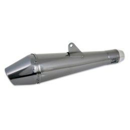 AUSPUFFSCHALLDÄMPFER SLIP-ON INOX DUNKEL CONE STYLE 3 UNIVERSAL FÜR MOTORRÄDER