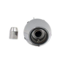 TERMINALE DI SCARICO MARMITTA SLIP-ON INOX SCURO UNIVERSALE CONE STYLE 3 PER MOTO