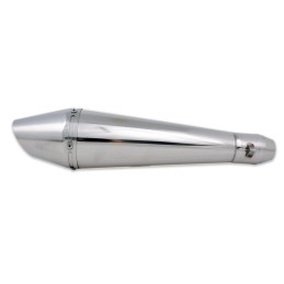 CONE STYLE 4 UNIVERSAL STEEL MUFFLER EXHAUST SLIP-ON FOR MOTORCYCLE