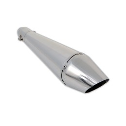 CONE STYLE 4 UNIVERSAL STEEL MUFFLER EXHAUST SLIP-ON FOR MOTORCYCLE