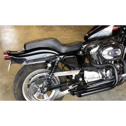 AMMORTIZZATORI POSTERIORI RFY A GAS UNIVERSALI 360 MM NERI MOTO CUSTOM E HARLEY DAVIDSON