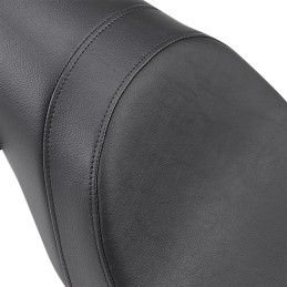 BLACK LEATHER SEAT PREDATOR CLASSIC FOR HARLEY DAVIDSON FXD DYNA 06-17