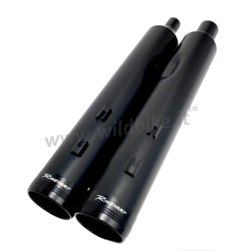 AUSPUFF SCHALLDÄMPFER SLIP-ON RINEHART DBX45 SCHWARZ HARLEY DAVIDSON FLH FLT TOURING 18-24