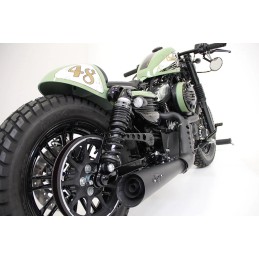 Zahnriemenschutz hinten OBERE PERFORIERT CULT WERK SCHWARZ HARLEY DAVIDSON XL SPORTSTER 04-21