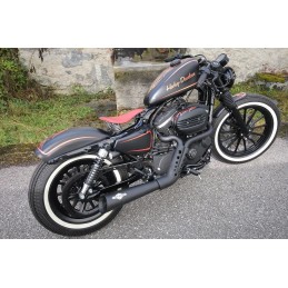 Zahnriemenschutz hinten OBERE PERFORIERT CULT WERK SCHWARZ HARLEY DAVIDSON XL SPORTSTER 04-21