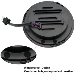 SCHEINWERFER LED KONVERTIERUNG KIT EU ZUGELASSEN SCHWARZ HARLEY DAVIDSON FLS SOFTAIL 00-17