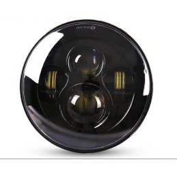 BLACK HEADLIGHT BODY LED CONVERSION KIT EU APPROVED HARLEY DAVIDSON FLS SOFTAIL 00-17