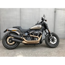 POTS D'ÉCHAPPEMENT SLIP-ON MCJ RACE 90 NOIR APPROUVÉ EU HARLEY DAVIDSON FXFB FAT BOB M-EIGHT 21-24