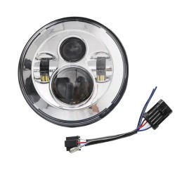 KIT DE TRANSFORMATION PHARE LED EU APPROUVÉ CHROME HARLEY DAVIDSON FLS SOFTAIL 00-17