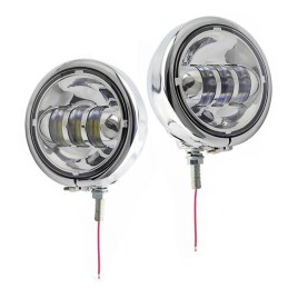 SCHEINWERFER LED KONVERTIERUNG KIT EU ZUGELASSEN CHROM HARLEY DAVIDSON FLS SOFTAIL 00-17