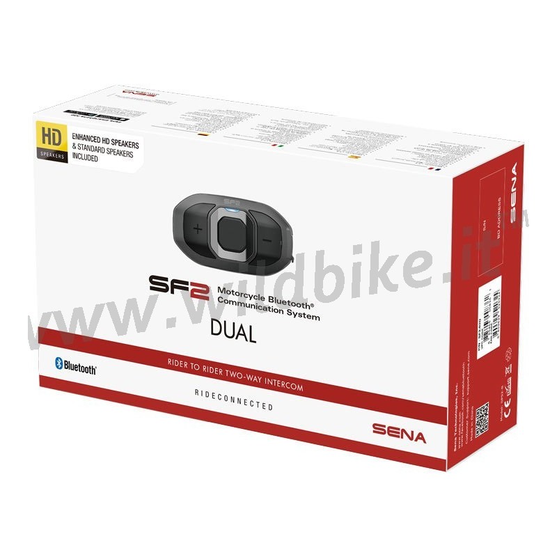 SF2-03D BLUETOOTH INTERCOM COMMUNICATION SYSTEM FOR MOTORCYCLES AND HARLEY DAVIDSON